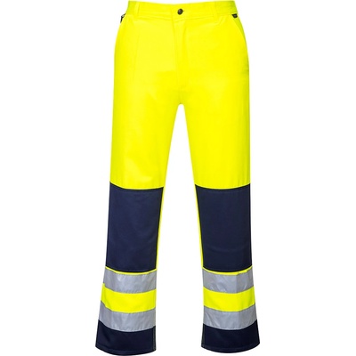 Portwest hi-vis seville tx71 / Панталон със светлоотразителна талия - hv жълто/тъмносиньо m (tx71ynrm)