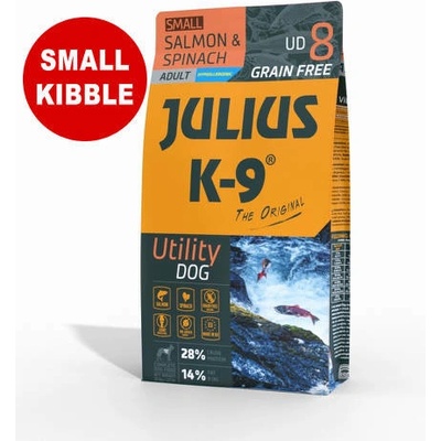 Julius K-9 Utility Dog Hypoallergenic Adult Small losos a špenát 3 kg