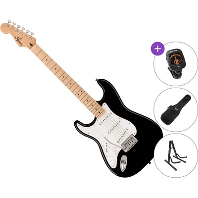 Squier Sonic Stratocaster LH MN SET Black Електрическа китара