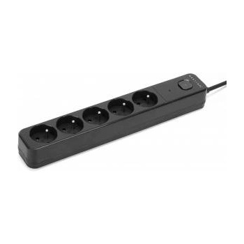 Montis Power Strip Surge Protector Black 5-Outlet 5m MT187-BK-5
