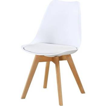 ЕВРОМАР Трапезен стол К277 - бял