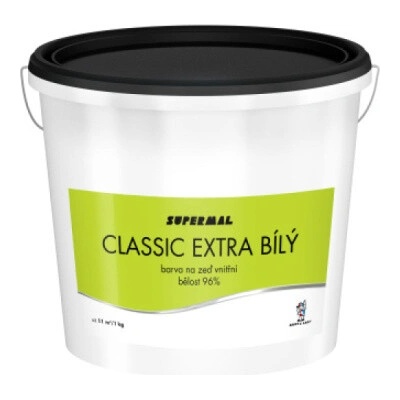 Skupina Barvy A Laky Supermal Classic extra 25 kg bílá