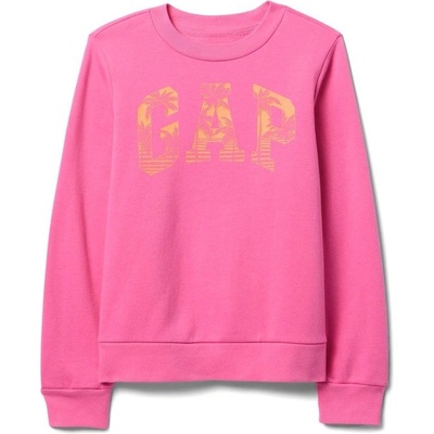 GAP dětská mikina s logem růžová