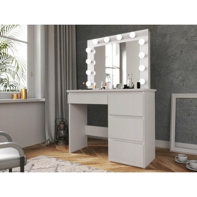 Jaks Hollywood Premium toaletný stolík TL08 s LED osvetlením white