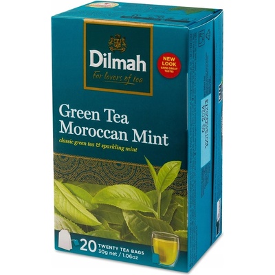 DILMAH zelený čaj s vôňou mäty Maroko 20 x 1,5 g