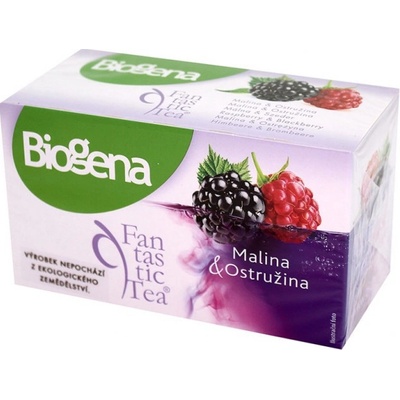 Biogena Fantastic Malina & Ostružina ovocný čaj aromatizovaný 20 x 2,2 g
