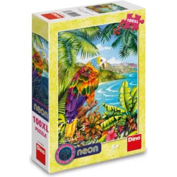 Dino - Puzzle Parrot in the jungle - 100 piese