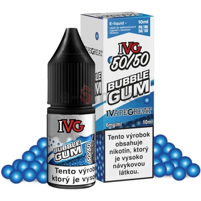 IVG 50/50 Bubblegum 10 ml 6 mg