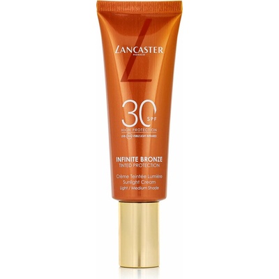 Lancaster Infinite Bronze Tinted Protection SPF30 Tónovací krém s UV ochranou 1 light/medium 50 ml