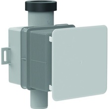 HL podomítková zápachová uzávěrka ke klimatizačním jednotkám DN32 - 100x100 mm, kryt bílý 110x110 mm HL138N