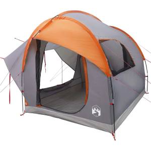 vidaXL Автомобилна палатка с покрив Сив и оранжев 239 x 210 x 210 см (42028537) Палатка