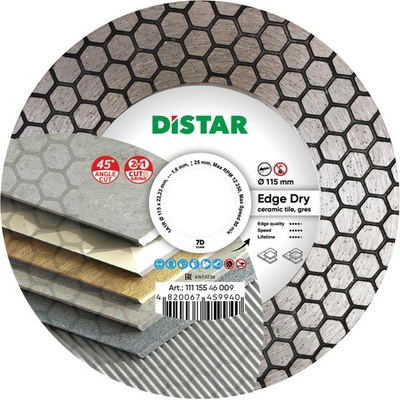 Kotouč řezný diamantový DISTAR EDGE DRY 115 mm