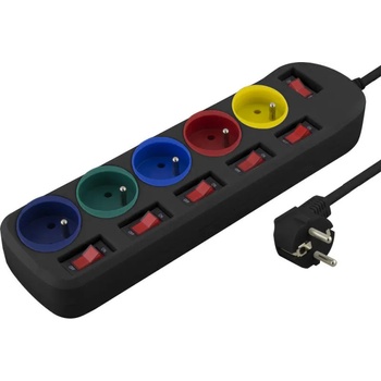 Esperanza Rainbow Pro ELK101 5 Plug 1,5 m Switch (5901299913802)