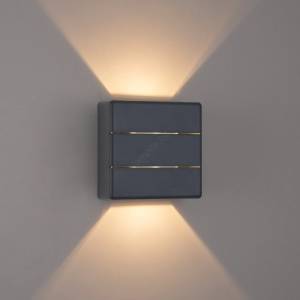 Brilagi -led Външно стенно осветително тяло doubleray line led/6w/230v антрацит ip54 (bg3833)
