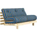 Karup Design Син/кафяв сгъваем диван 140 cm Roots - Karup (123100424140)