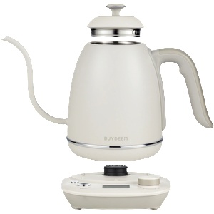  Кана BUYDEEM Electric Gooseneck Coffee Kettle, model K821, color Oat White EU (K821-OW/EU) Електрически кани