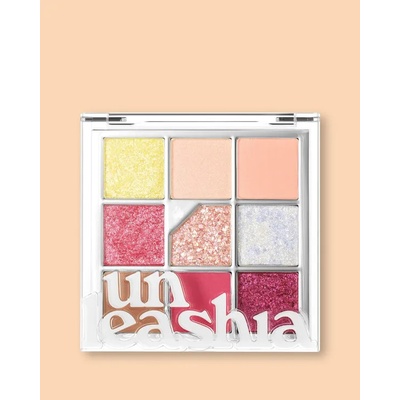 Unleashia Glitterpedia Eye Palette 7 All of Peach Ade Paletka vegánskych očných tieňov 6,6 g