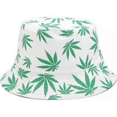 Klobúk Hemp KP23108 biela/zelená