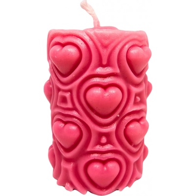 Svíčkománie3D Valentýnský válec 150 g červená