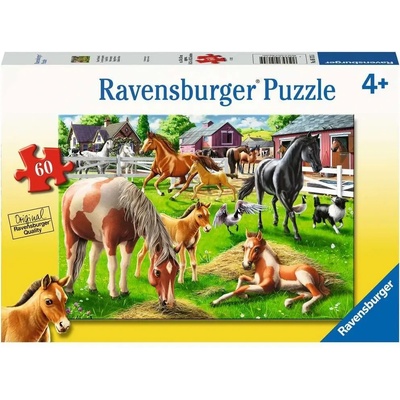 Ravensburger - Puzzle Happy Horses - 40 - 99 piese