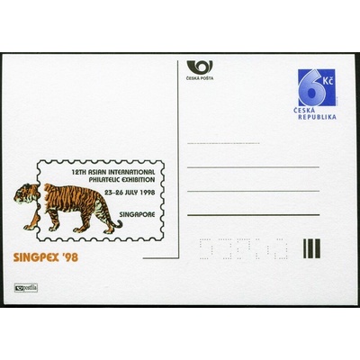 Česká pošta (1998) CDV 32 ** - P 34 - Singpex 98