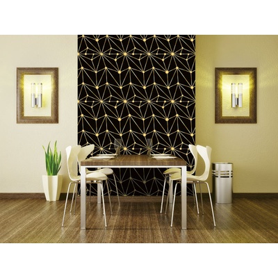 DIMEX ART Луксозна флизелинова тапета златна мрежа