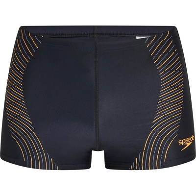 Speedo Бански гащета Speedo Men's Tech Ash Swim Shorts - Black/Orange