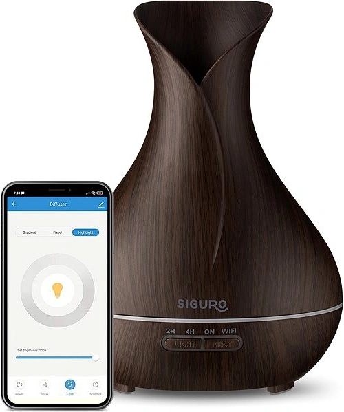 Siguro AD-R60 Faun WiFi Dark Wood aroma difuzér 400 ml