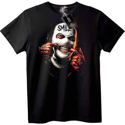 NOONEBRAND Тениска Страшна усмивка - 2XL, White