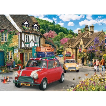 EUROGRAPHICS - Puzzle Traveling Mini Cooper - 1 000 piese