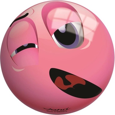 Míč Veselý obličej 13 cm Růžová