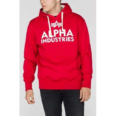 Alpha Industries mikina Foam Print Hoody speed red