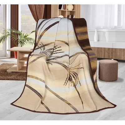 Bellatex deka Karmela PLUS kapradí béžové 150x200