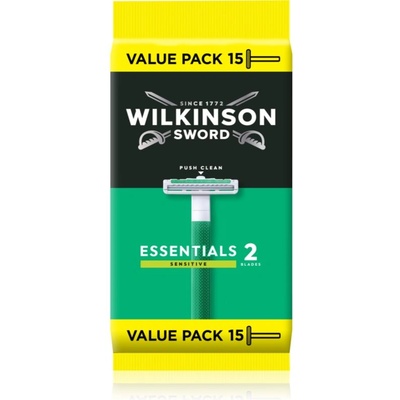 Wilkinson Sword Essentials 2 Sensitive самобръсначки за еднократна употреба 15 бр
