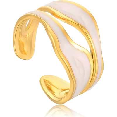 Elanis Jewel Pozlacený prsten Aida Gold z chirurgické oceli EJ00767