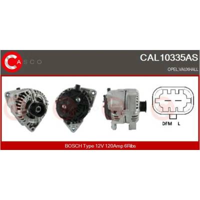 CASCO Alternátor 12V 130A s kolem AFP INA