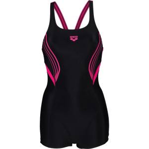 arena Дамски бански костюм Arena Women's Kaori Combinaison Swimsuit - Black / Freak Rose - размер 34 (EU) (150-2728-0111)