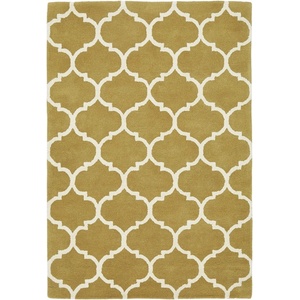 Asiatic Carpets Ръчно изработен вълнен килим в цвят жълта охра 200x290 cm Albany - Asiatic Carpets (ALBA200290OCHR)