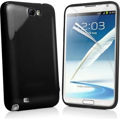 Samsung Galaxy Note II N7100 Силиконов Калъф Черен + Протектор