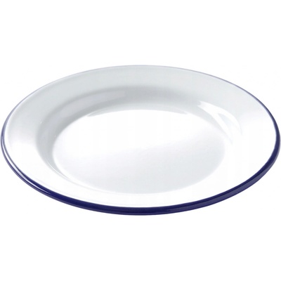 Olymp smaltovaný talíř mělký 22 cm bílý