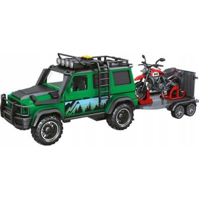 Sparkys 1:14 Lesní stráž s přívěsem a motorkou