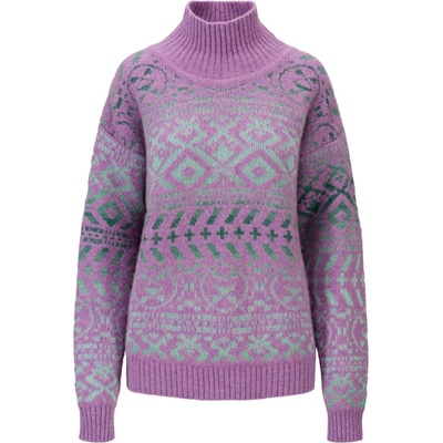 Dale of Norway Дамски вълнен пуловер Dale of Norway Women's Highland Sweater Wool jumper - Purple / Green Ombre (105-6541-0214)