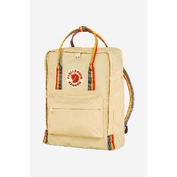 Fjällräven Раница Fjallraven Rainbow в бежово голям размер с принт (F23620.115.907)