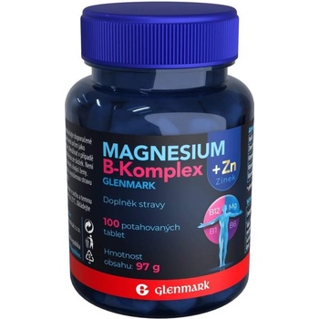 Glenmark Magnesium B-komplex+Zinek 100 tablet