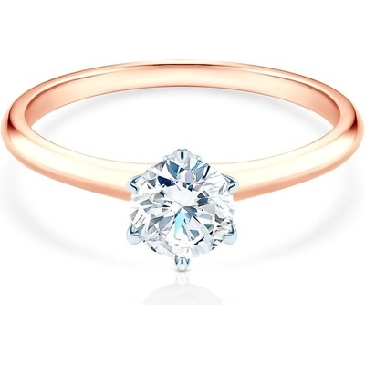 Savicki Zásnubný prsteň The Journey dvojfarebné zlato diamant TJ R3 2 D RB