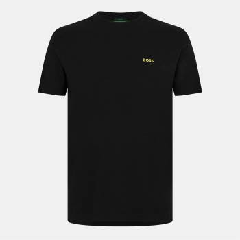 Boss Тениска Boss Men's Logo T-Shirt Logo Design - Black/Gold 002