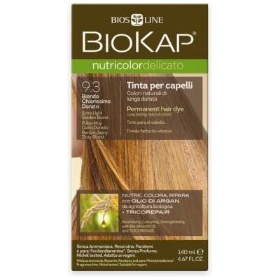 Biosline Biokap farba na vlasy 9.30 Blond zlatá Extra světlá 140 ml