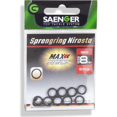 Saenger Pevnostné krúžky nerez 8 mm, 9 ks/bal