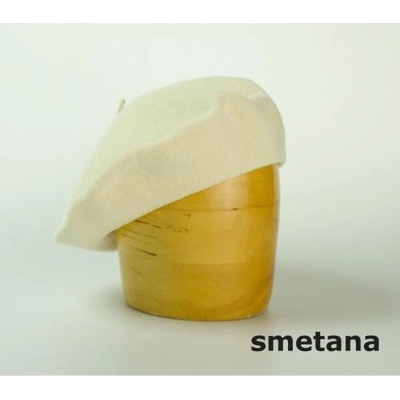 Karpet dámský baret vlněný smetanový