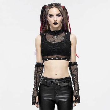 Image 1 of Devil fashion дамски комплект (топ, маншон) devil fashion - tt182